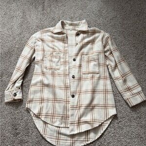 Plaid Button-Up Shirt